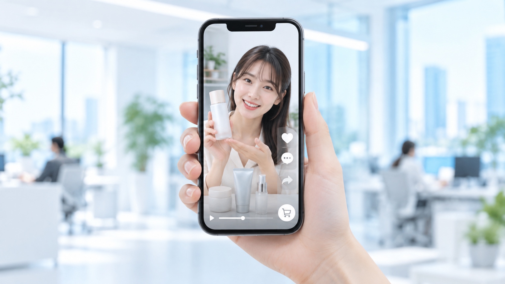 スマートフォンのショート動画のイメージ